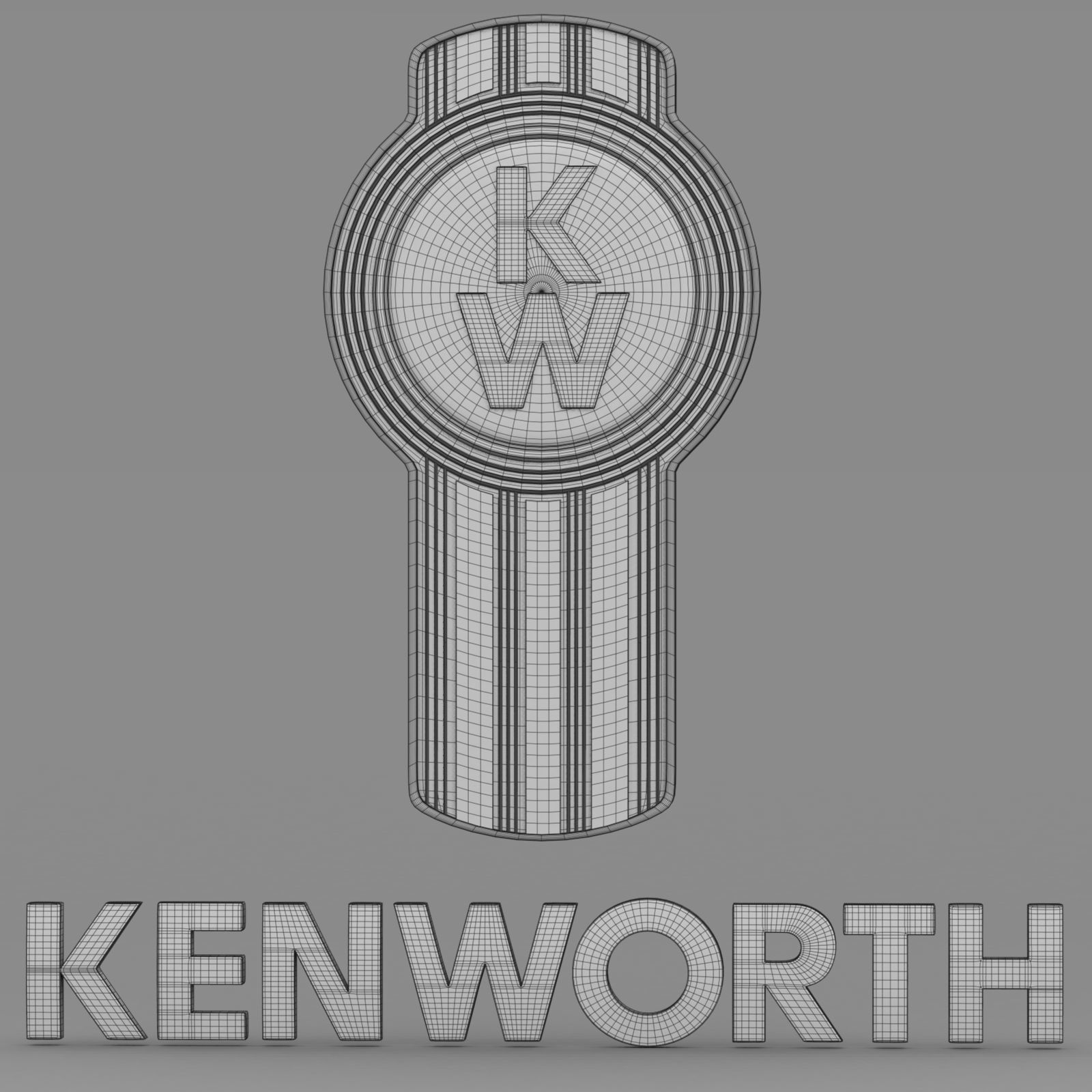 kenworth logo 3D model_6