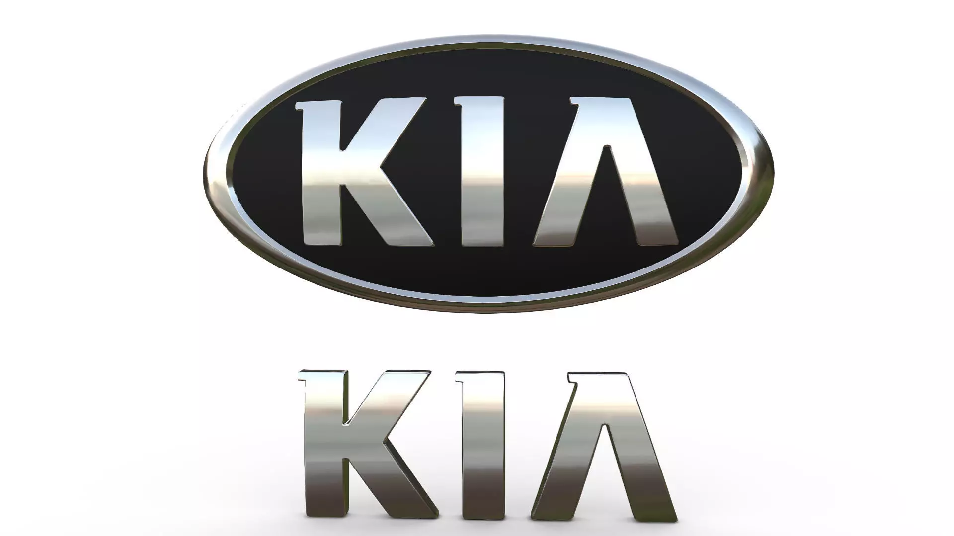kia logo 3D model_0