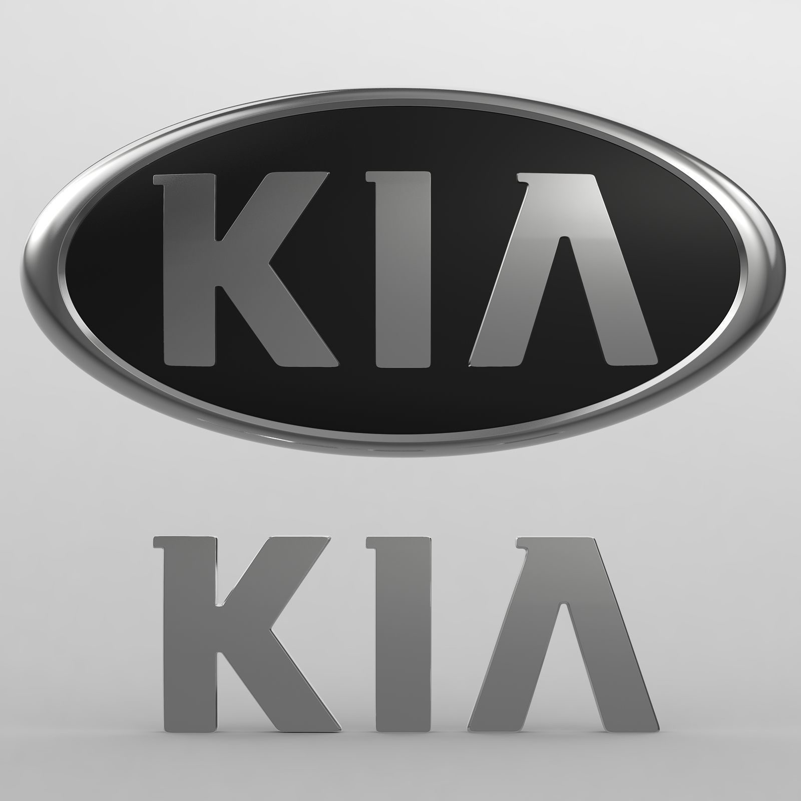kia logo 3D model_8