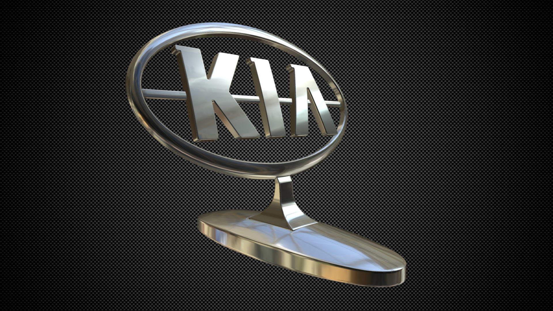 kia logo 3D model_5