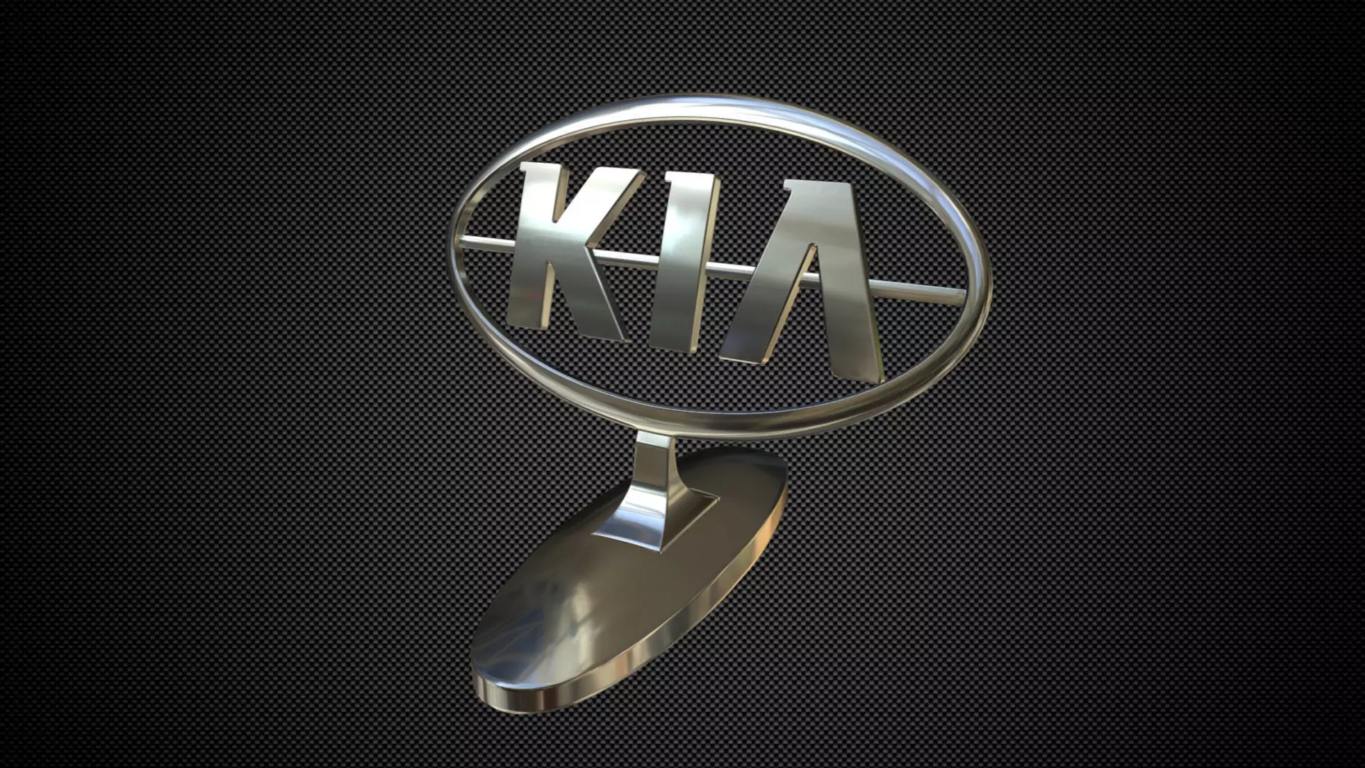 kia logo 3D model_0