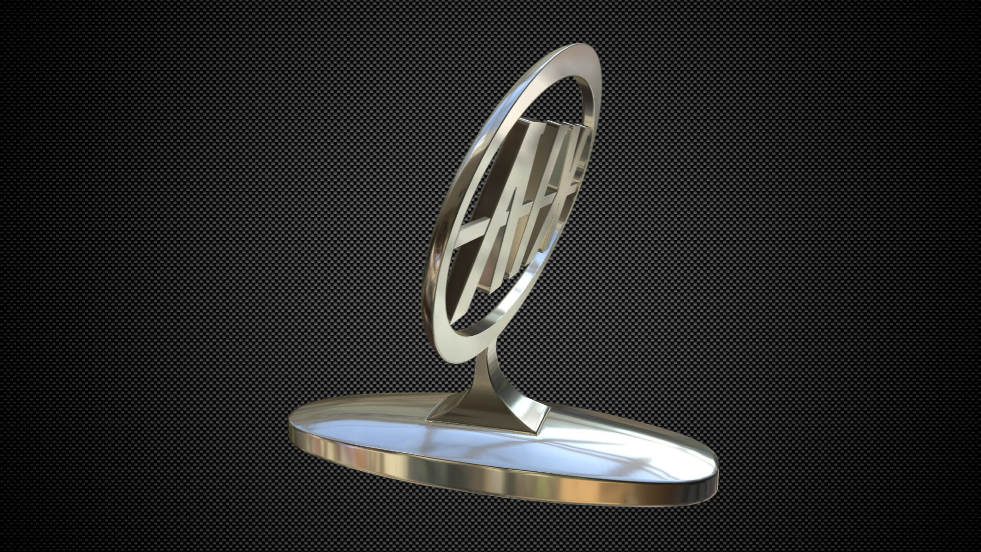kia logo 3D model_2