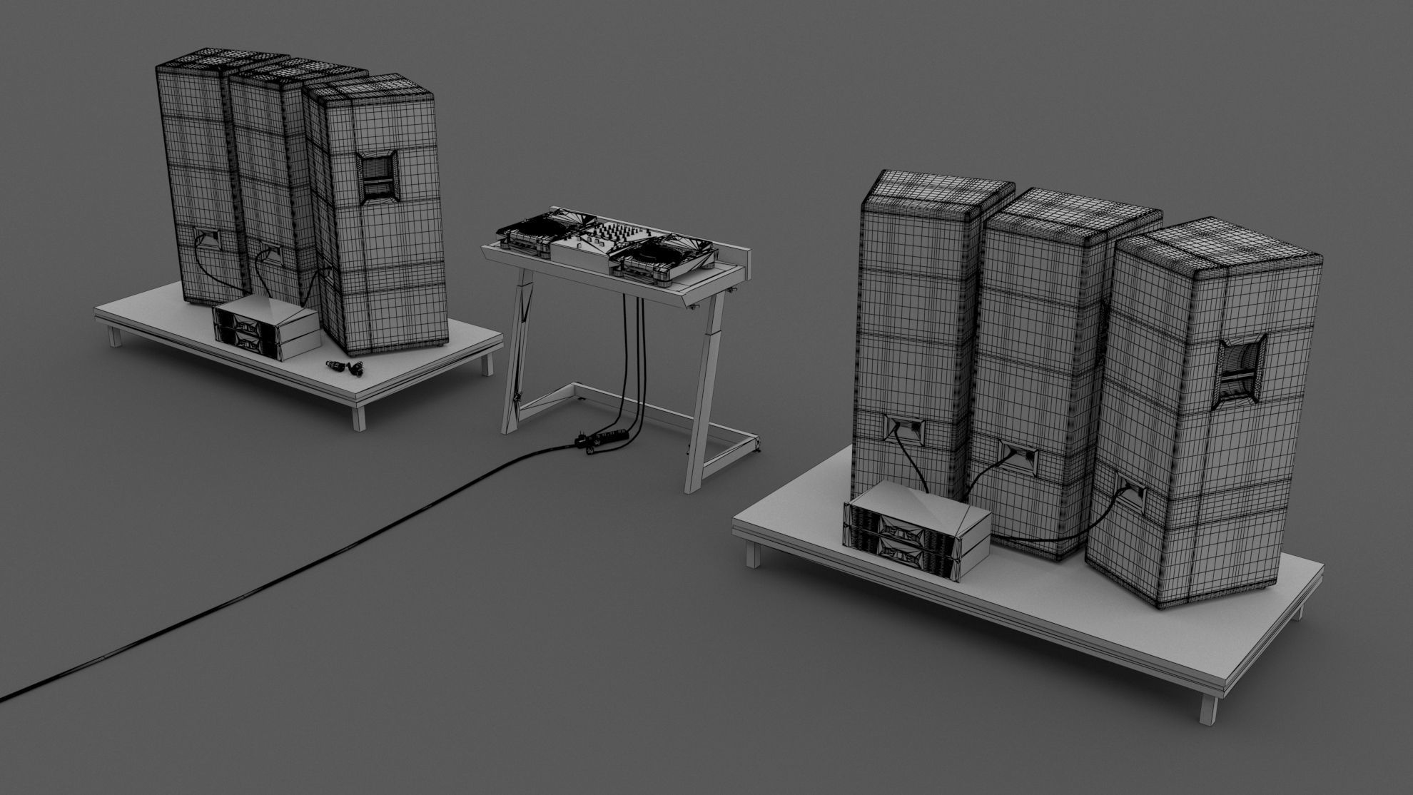 Dj Booth 01 3D model_8
