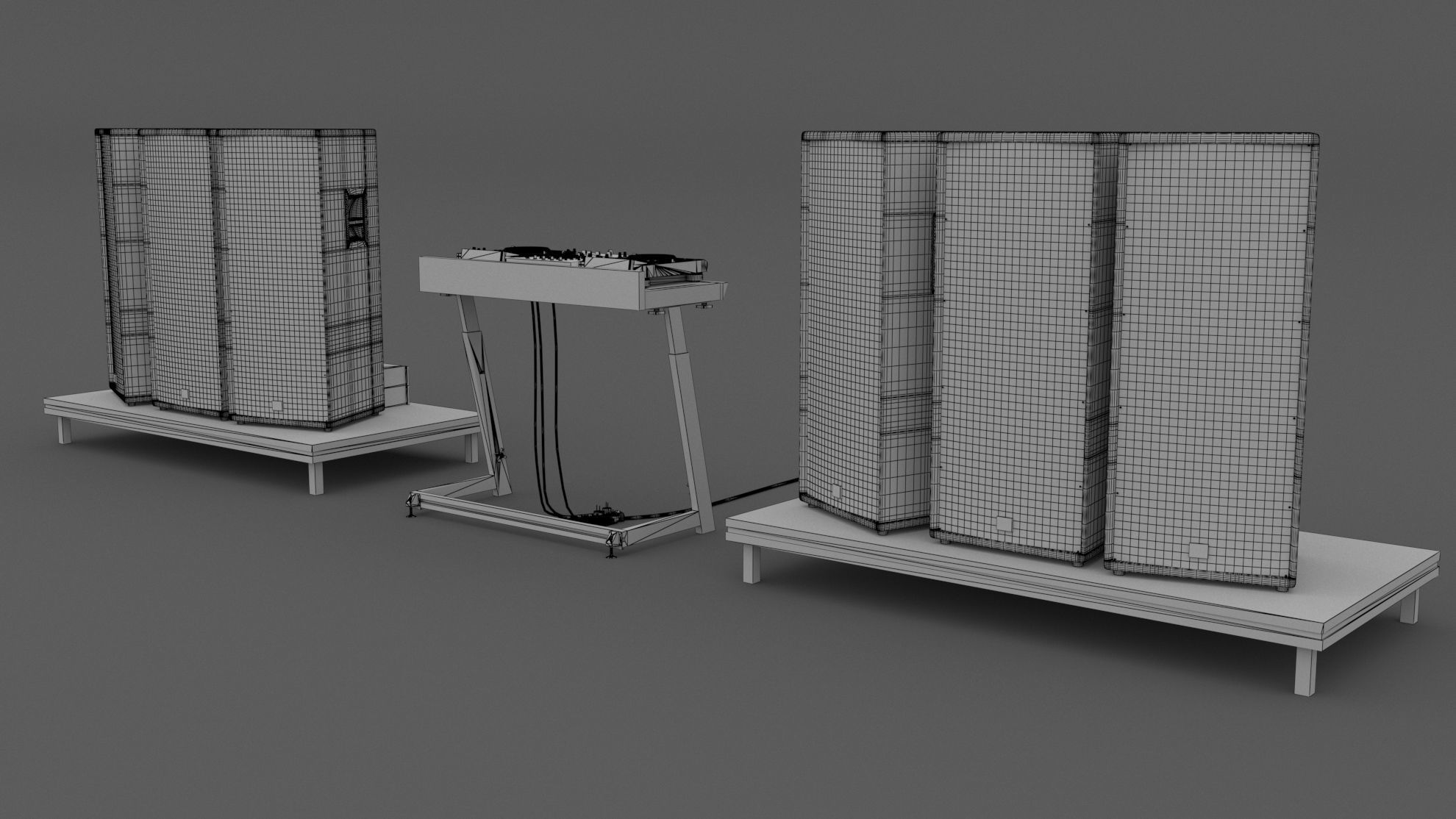 Dj Booth 01 3D model_6