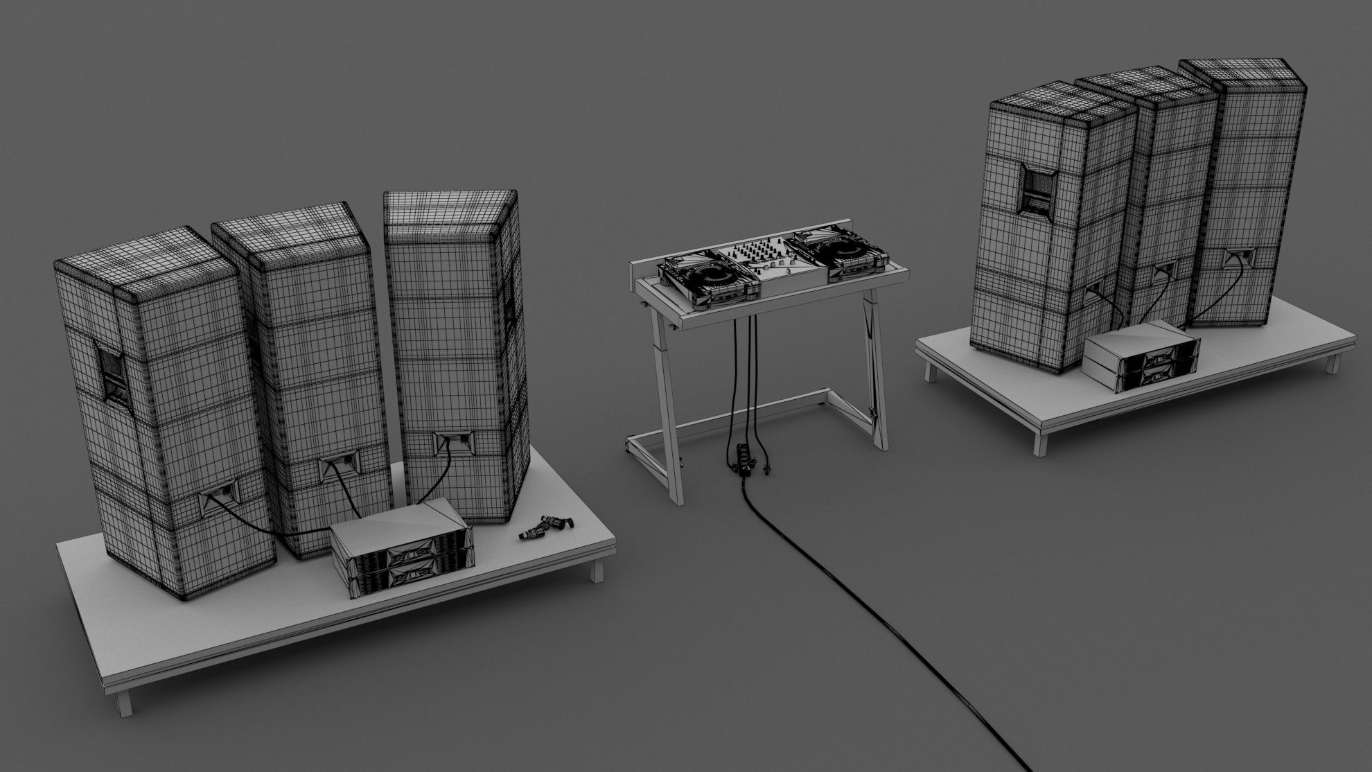 Dj Booth 01 3D model_7