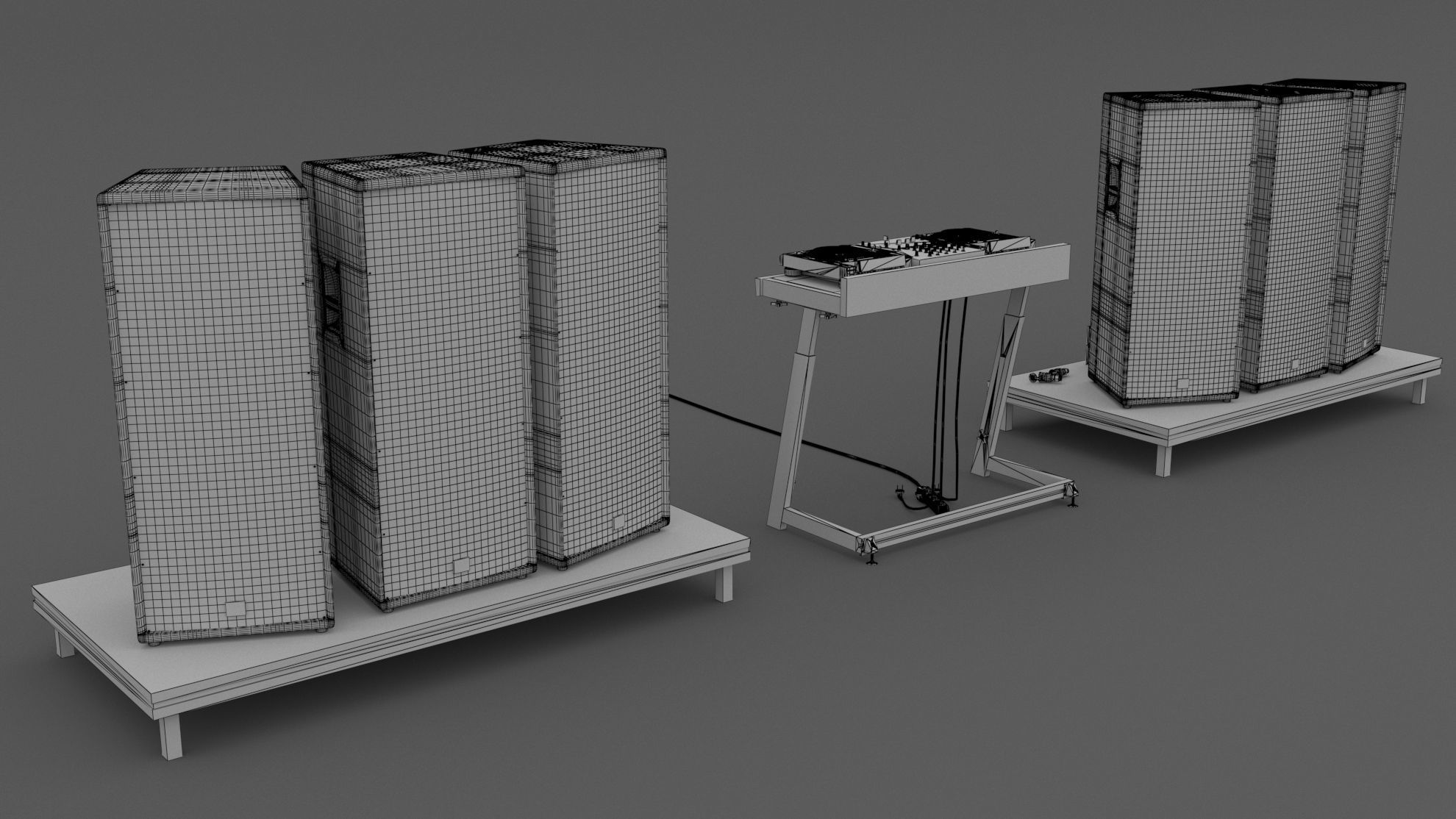 Dj Booth 01 3D model_5