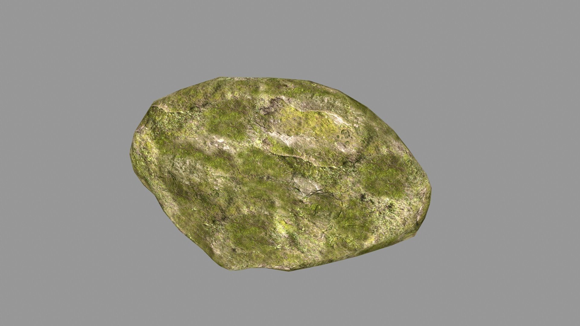 rock  mossy Low-poly 3D model_18