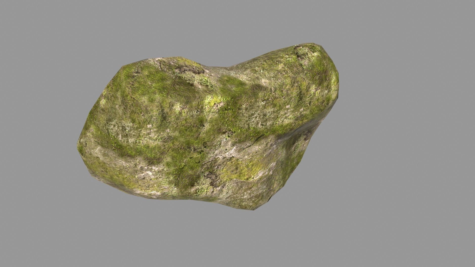 rock  mossy Low-poly 3D model_24