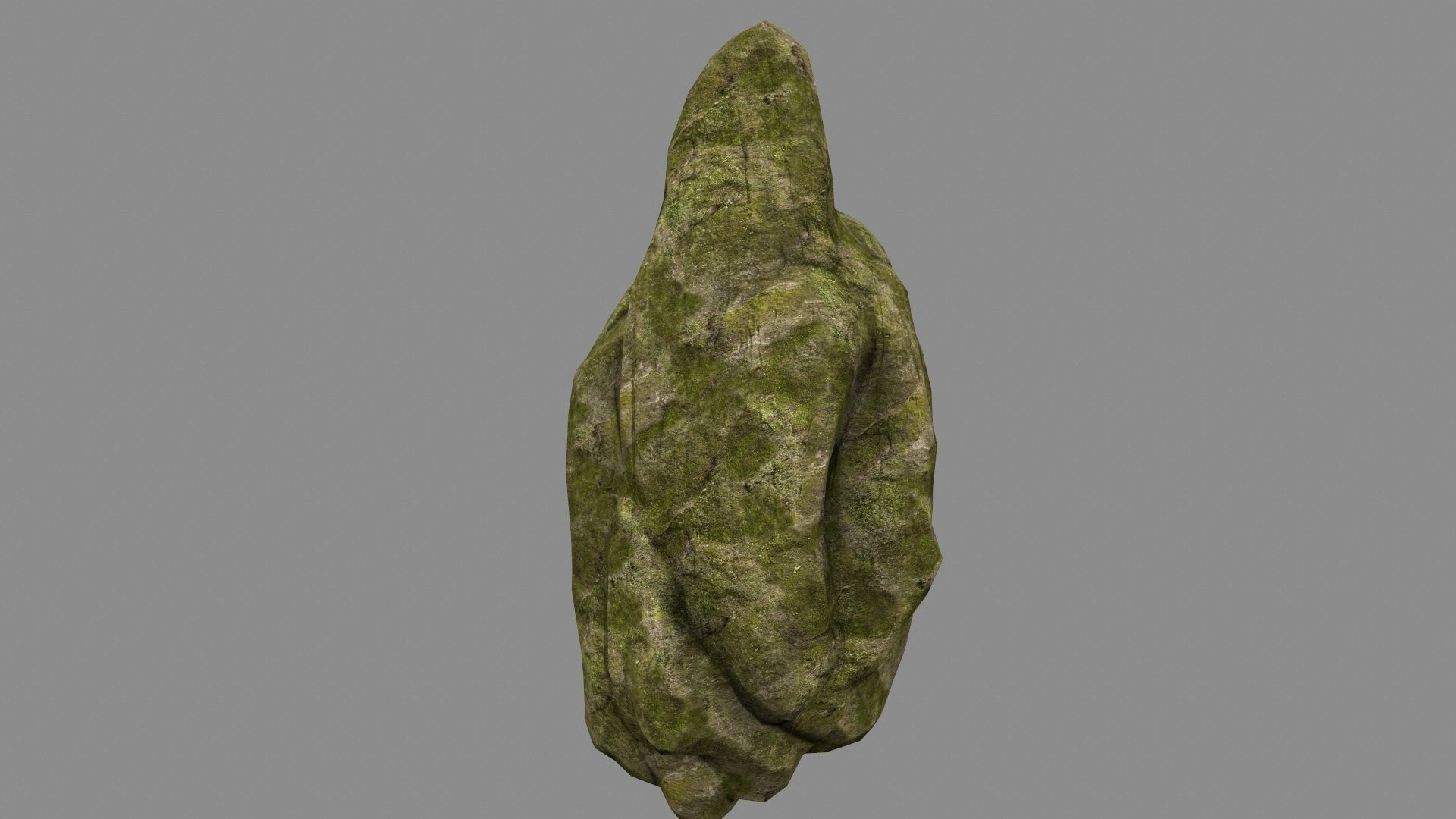 rock  mossy Low-poly 3D model_8