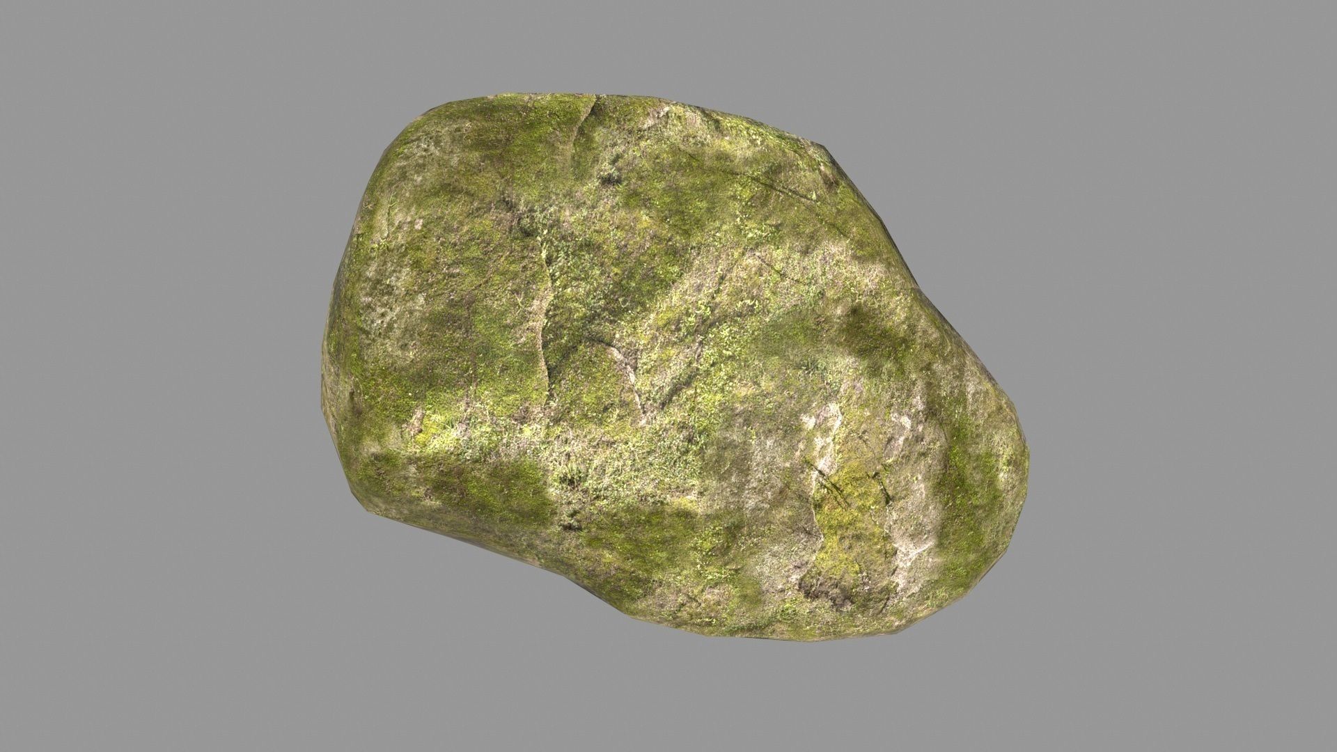 rock  mossy Low-poly 3D model_22