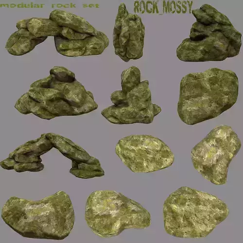 rock  mossy