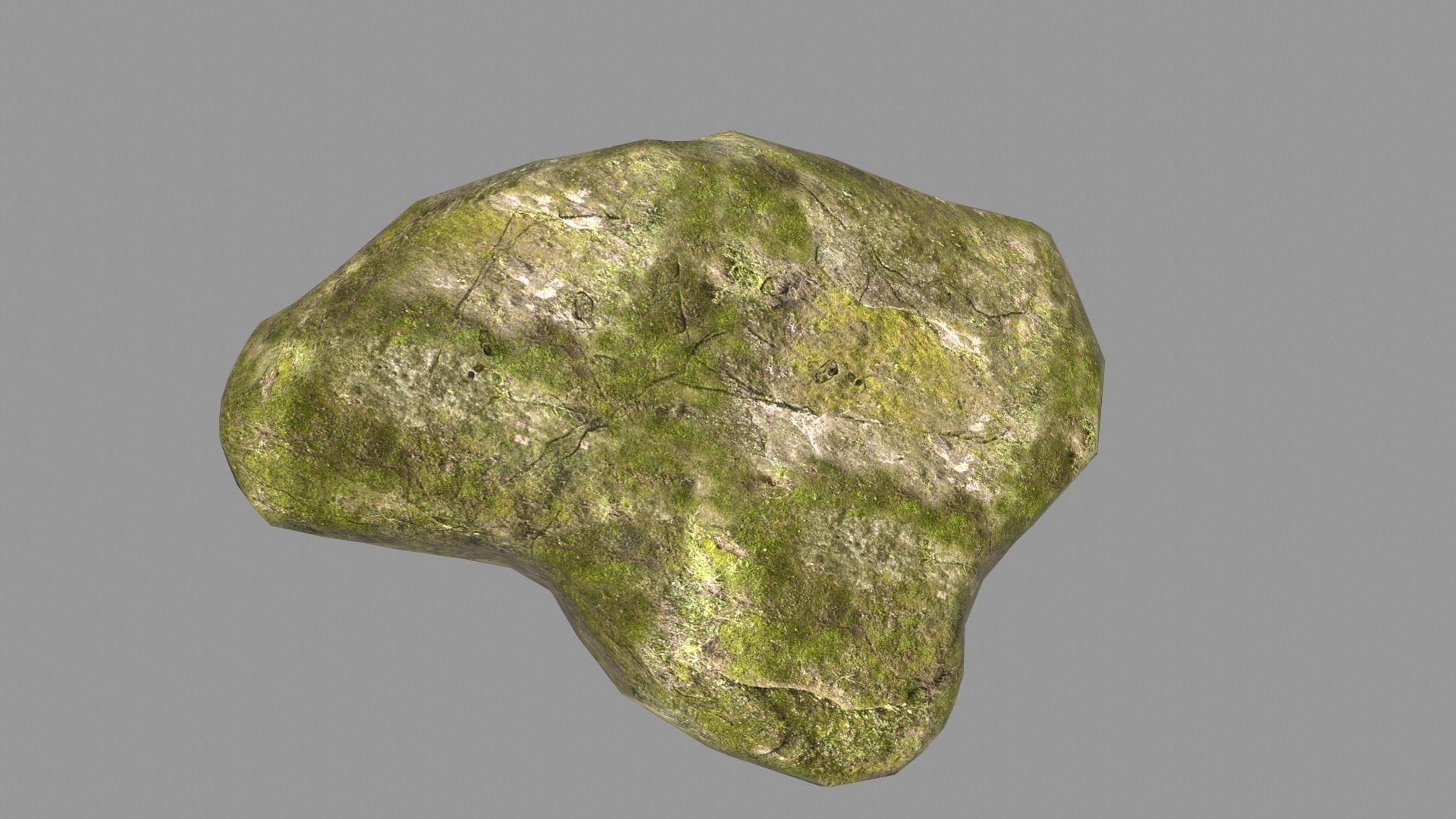 rock  mossy Low-poly 3D model_21