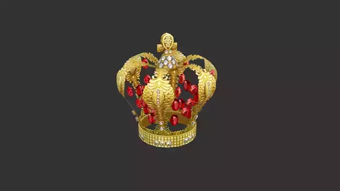 Cartoon golden crown