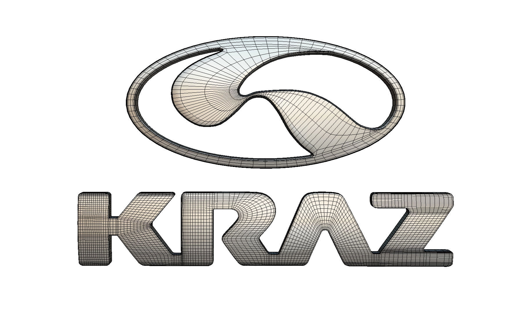 kraz logo 3D model_6