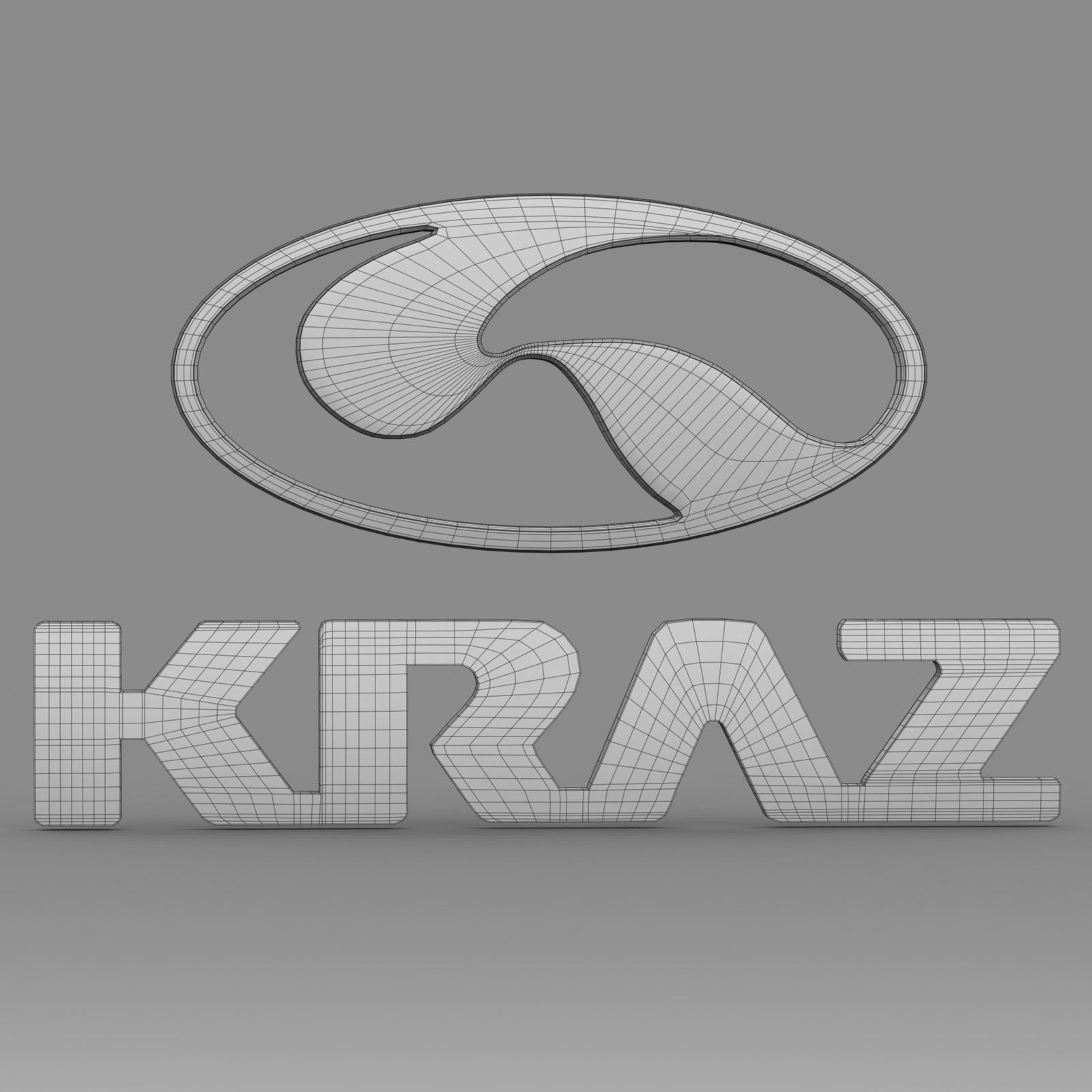 kraz logo 3D model_13