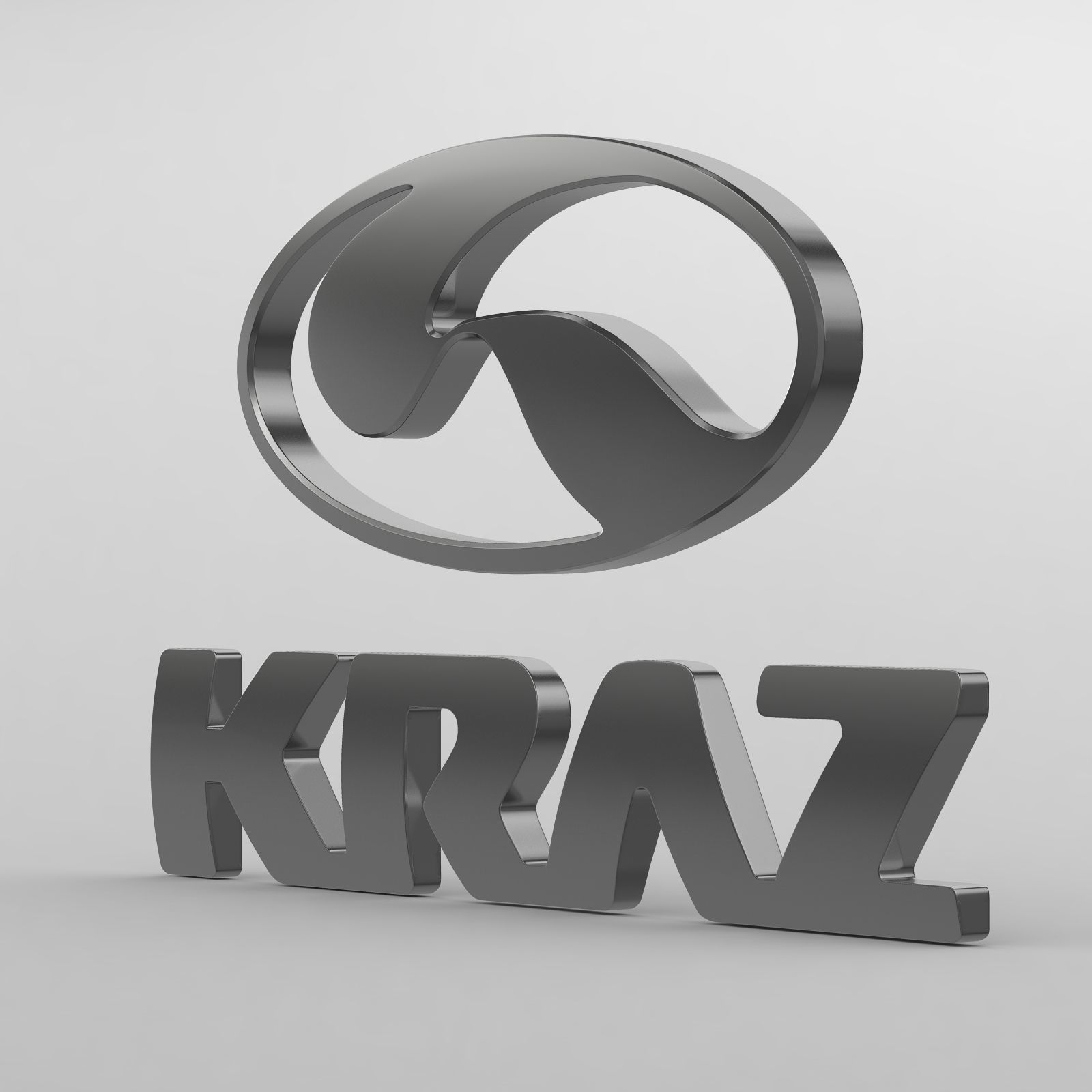 kraz logo 3D model_9