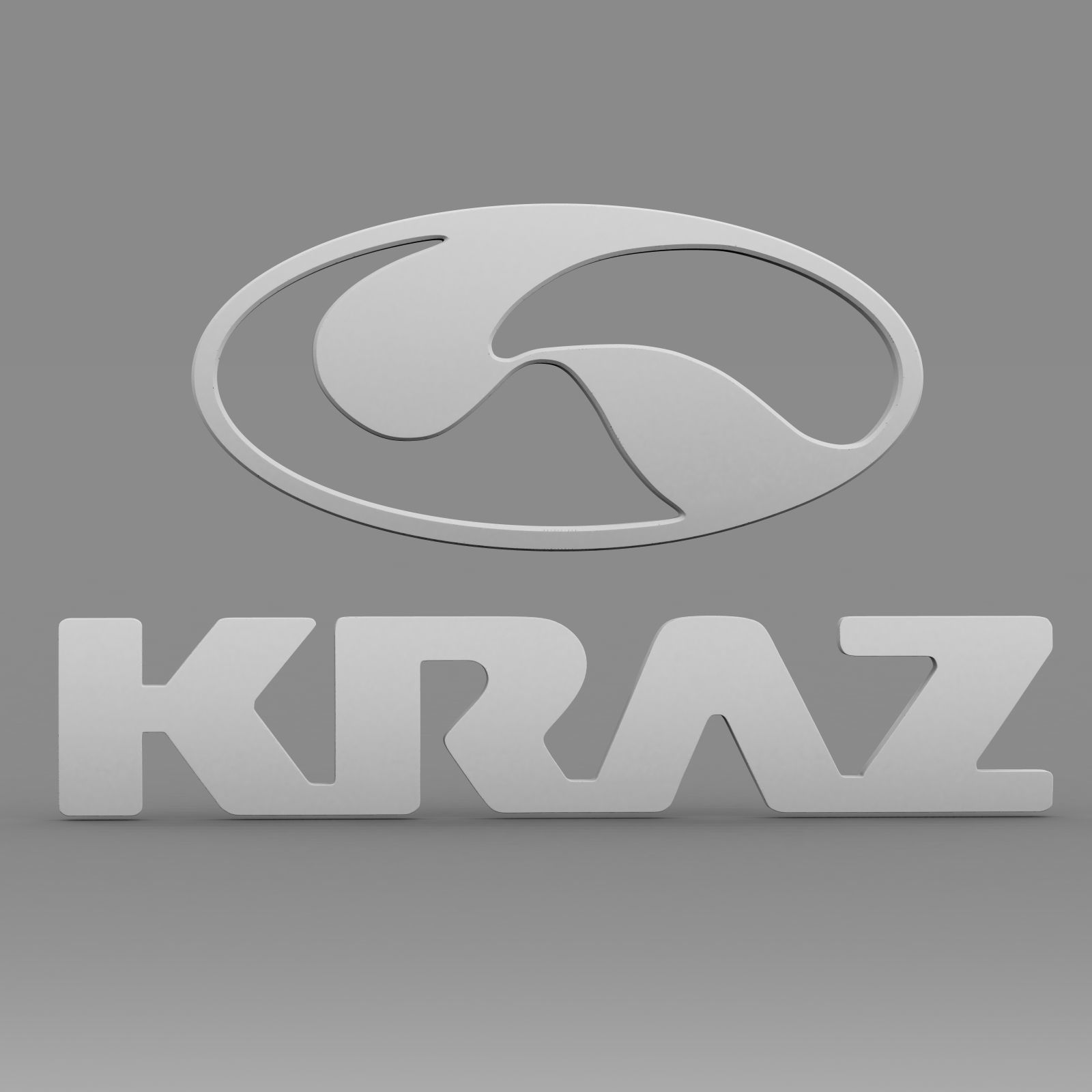 kraz logo 3D model_12