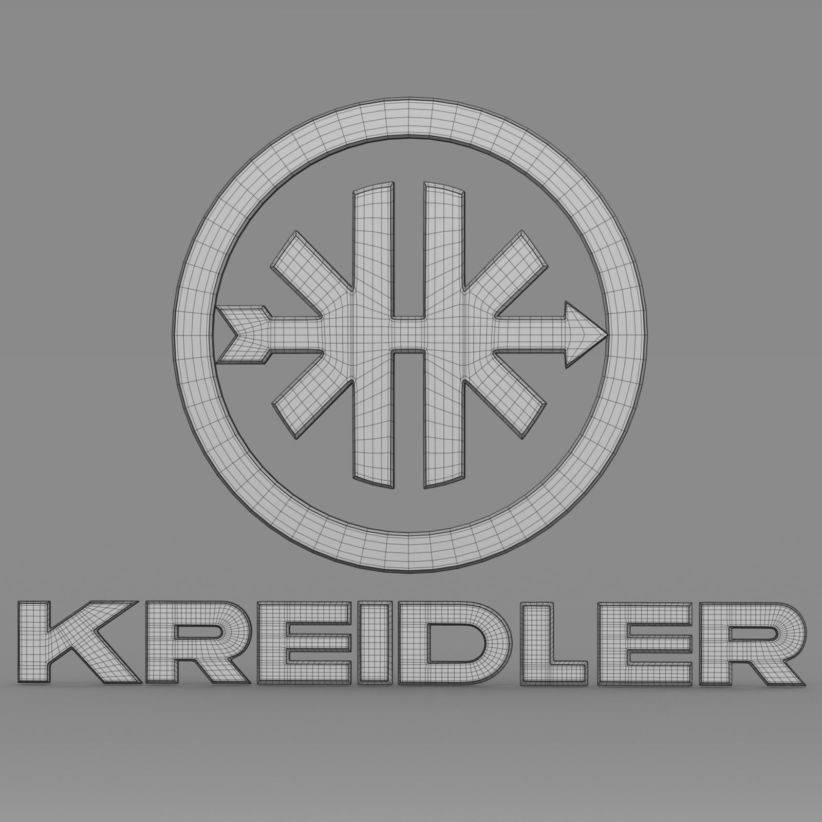 kreidler logo 3D model_7