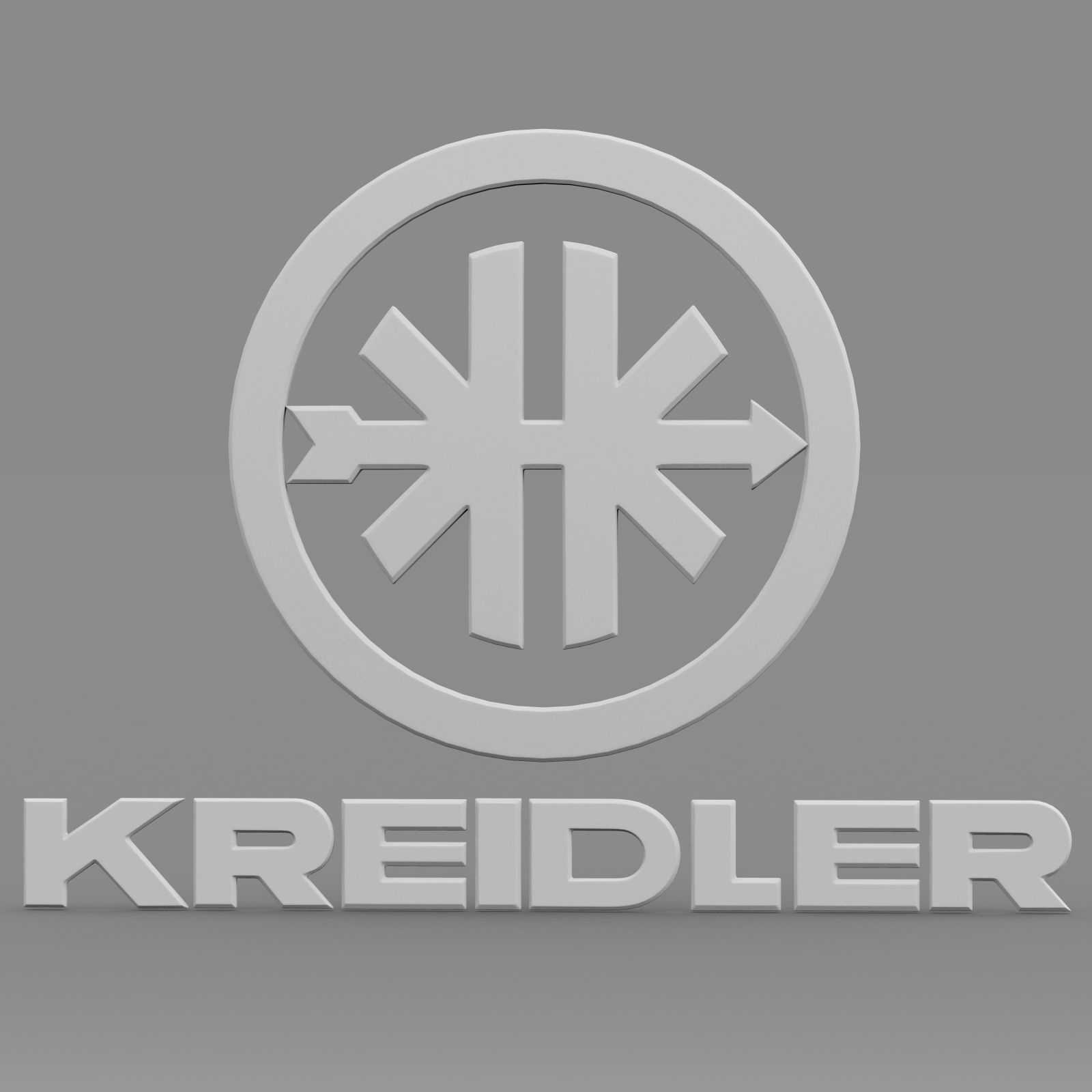 kreidler logo 3D model_6