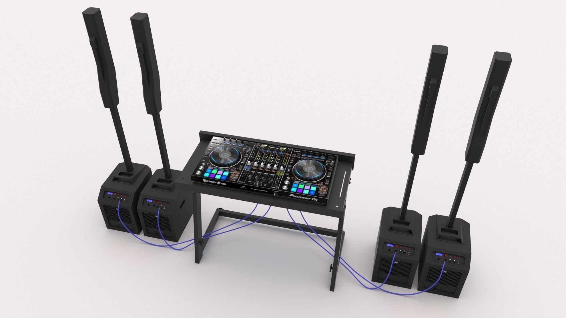 Dj Booth 02 3D model_3