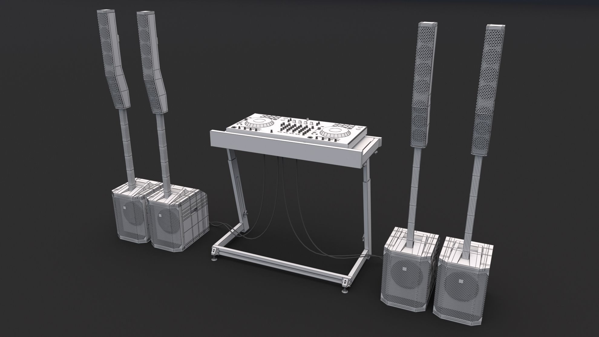 Dj Booth 02 3D model_6