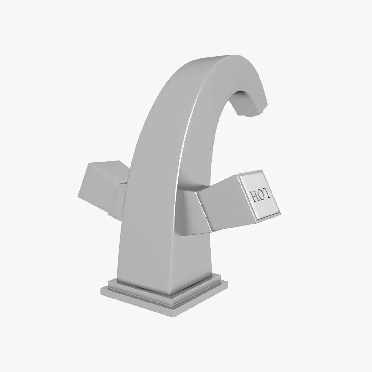 Tap Model 1 bathroom faucet 3D model_0
