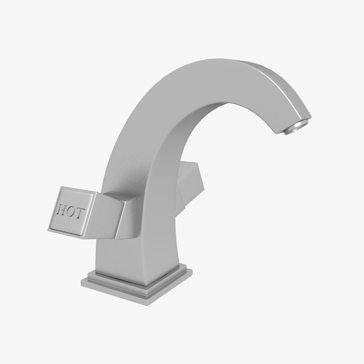 Tap Model 1 bathroom faucet 3D model_2