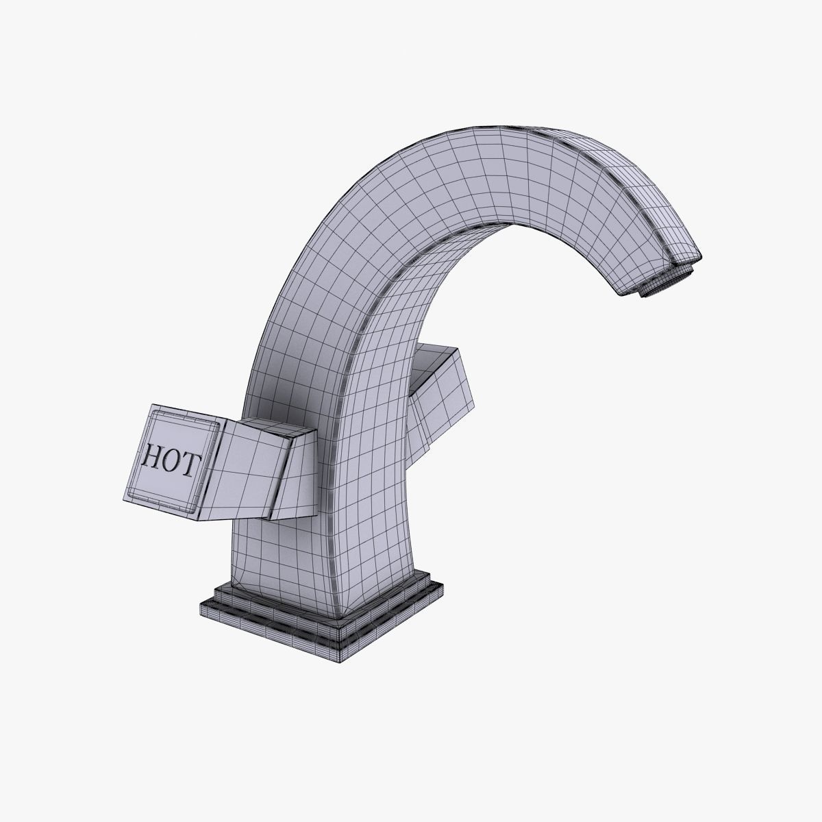 Tap Model 1 bathroom faucet 3D model_6