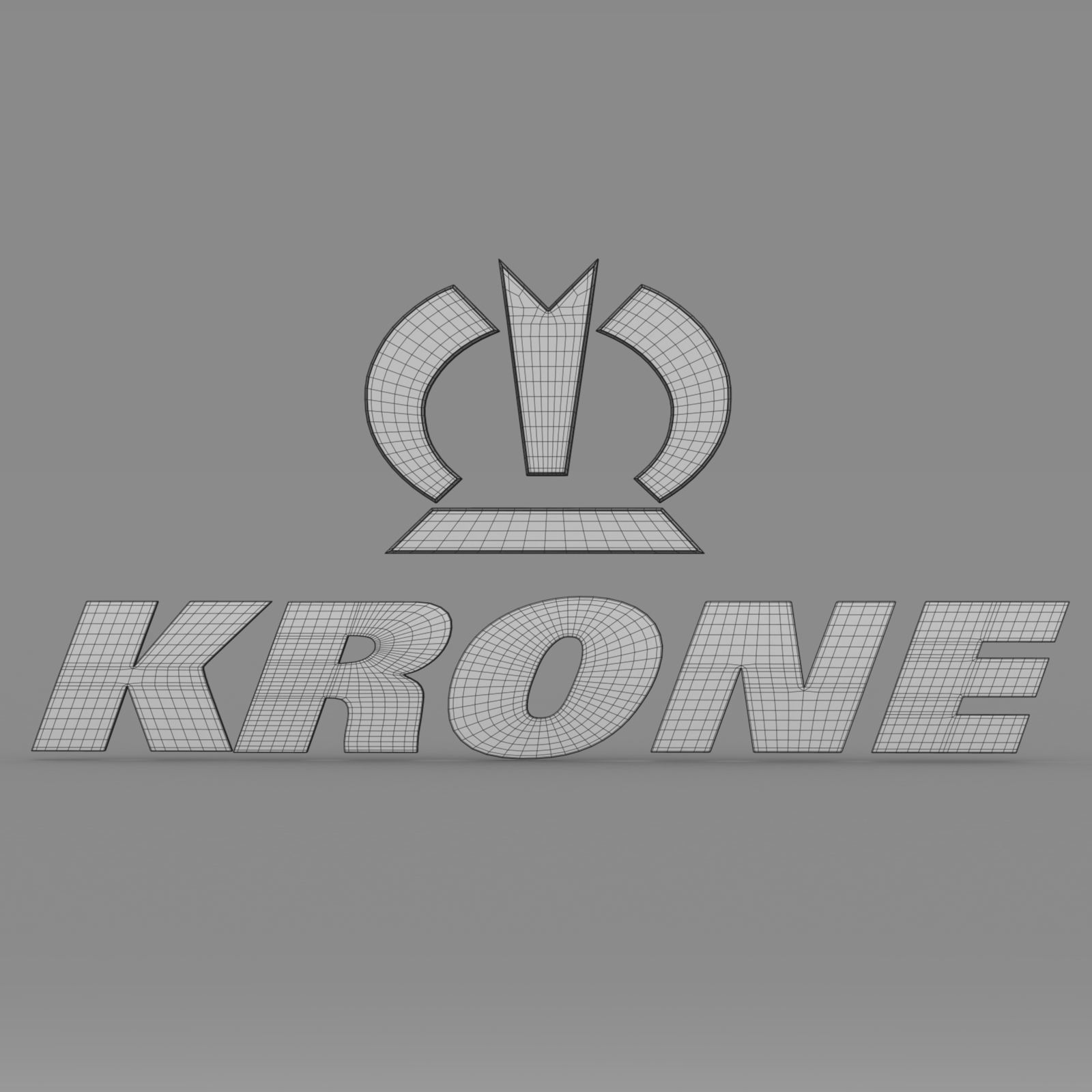 krone logo 3D model_7