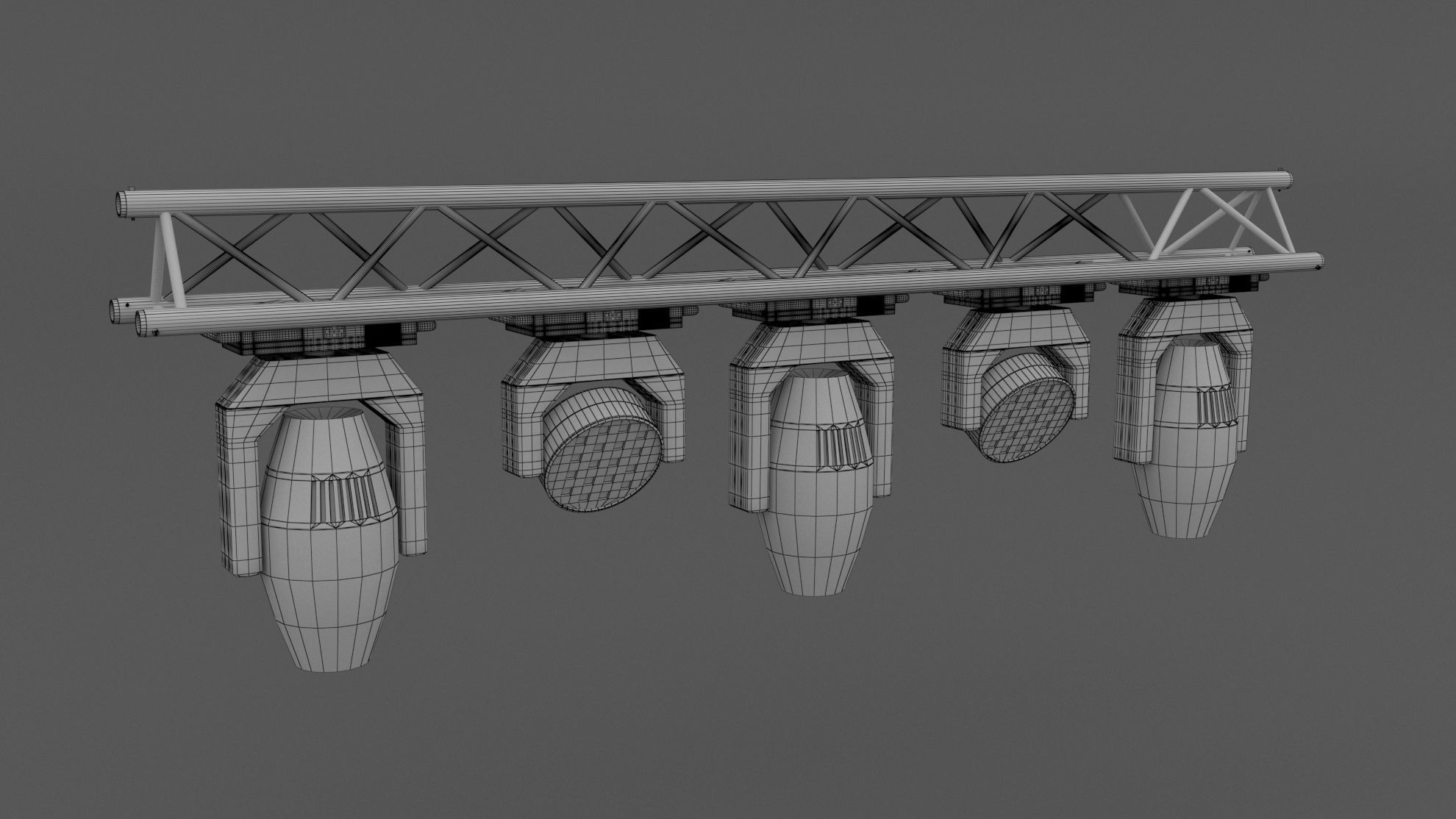 Truss with Moving Heads 3D model_5