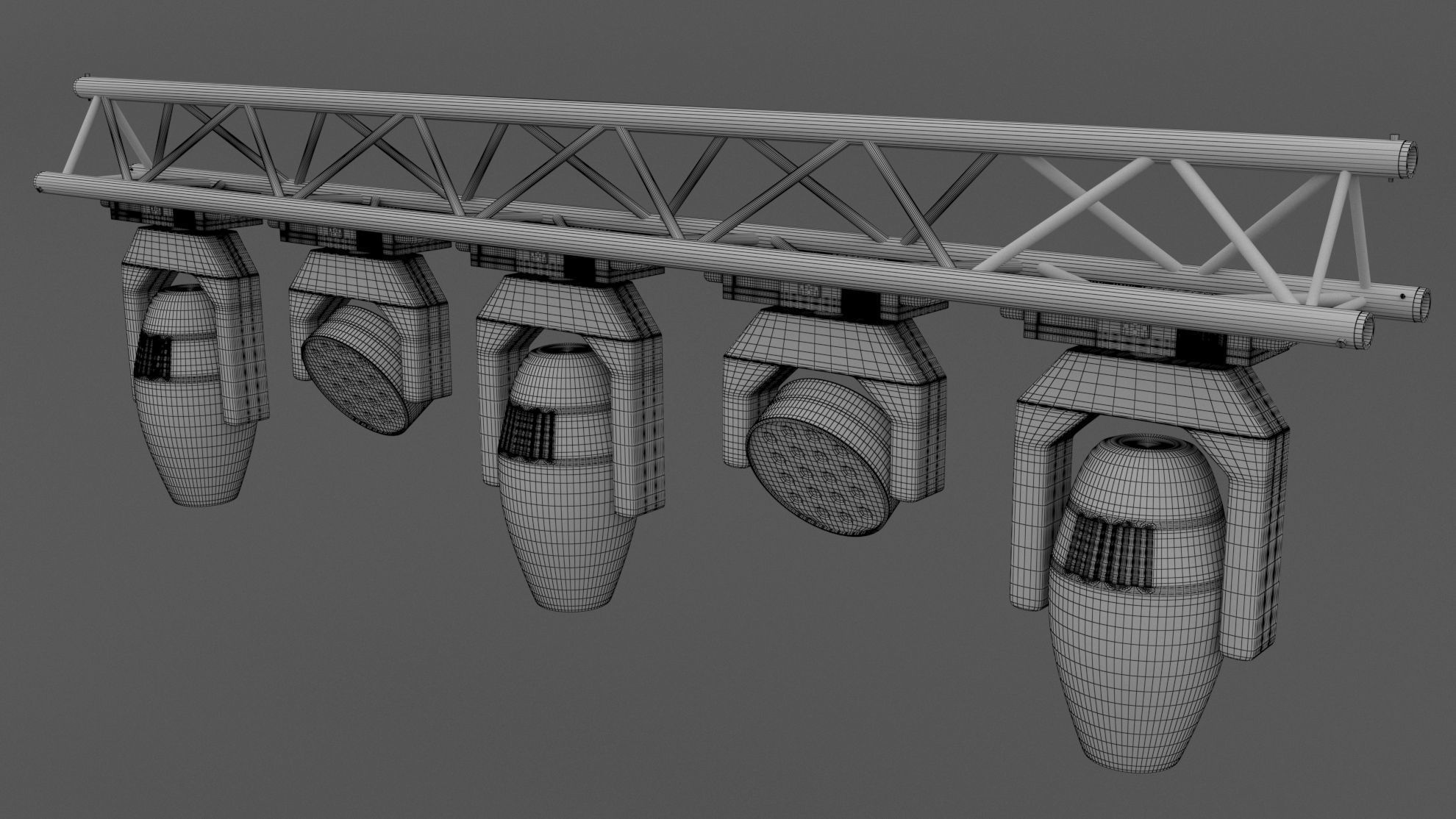 Truss with Moving Heads 3D model_7