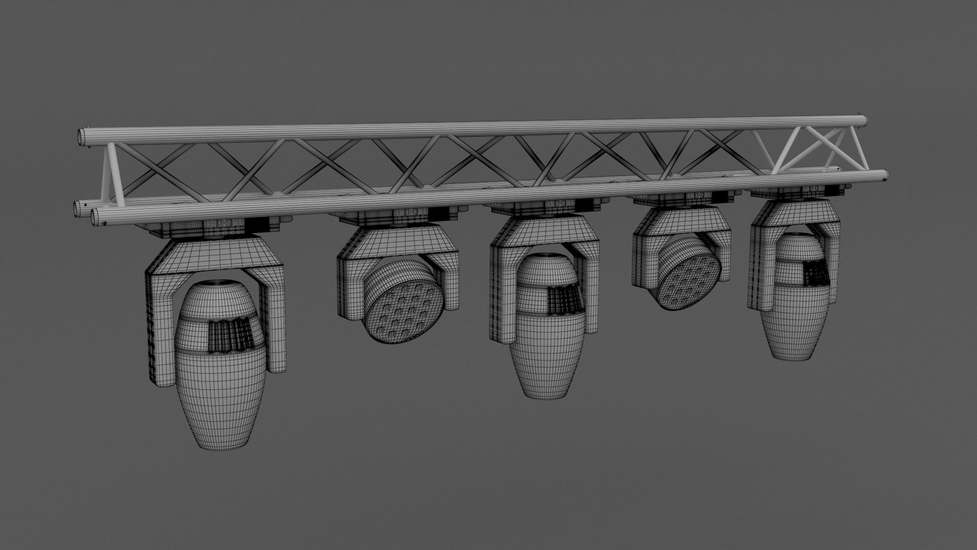 Truss with Moving Heads 3D model_6