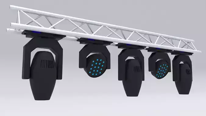 Truss with Moving Heads