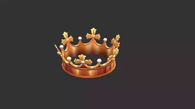 Cartoon copper crown