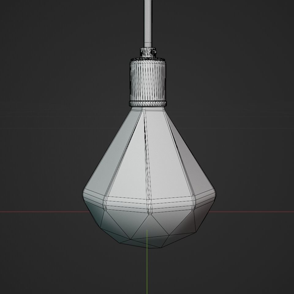 Vintage LED Bulb - Octo - High Poly - Blender 3D model_2