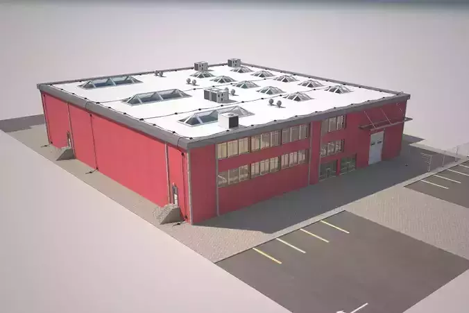 Cargo Building 4 3D model