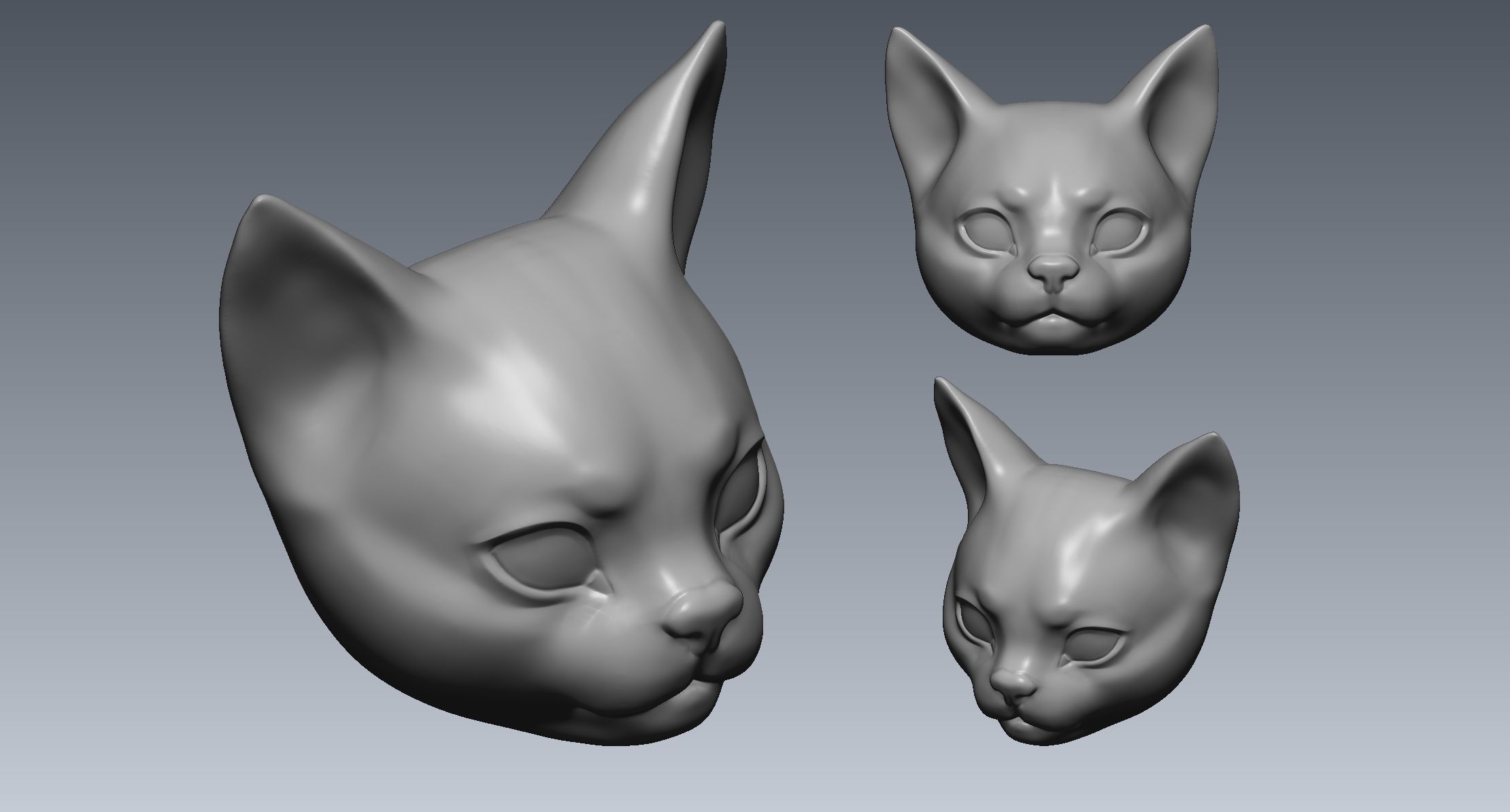 Kitten Cat 3D print model_2