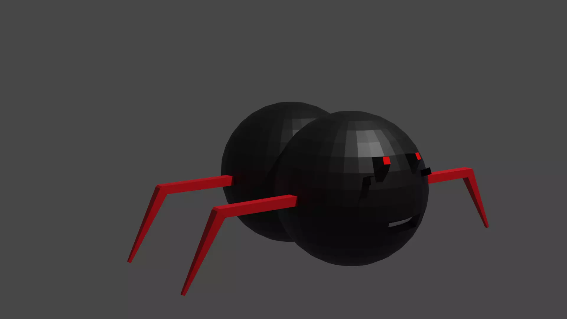 spider 3d model with legs Free low-poly 3D model