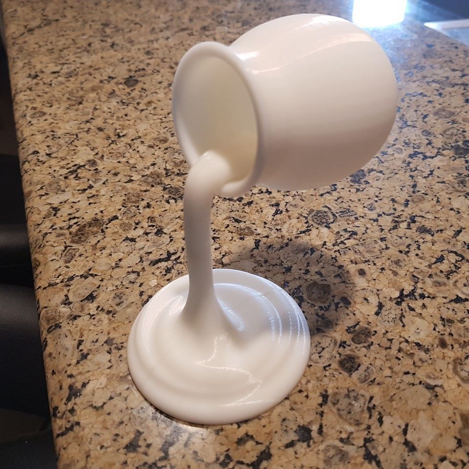 Poured honey jar 3D print model_2