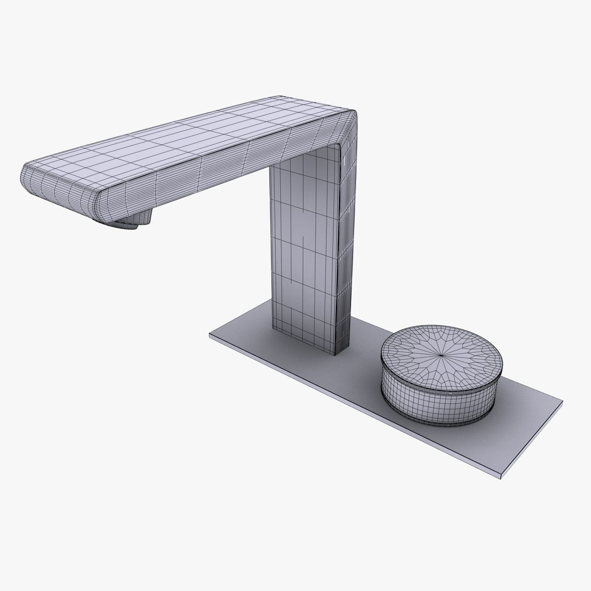 Tap Model 4 bathroom sink faucet 3D model_5