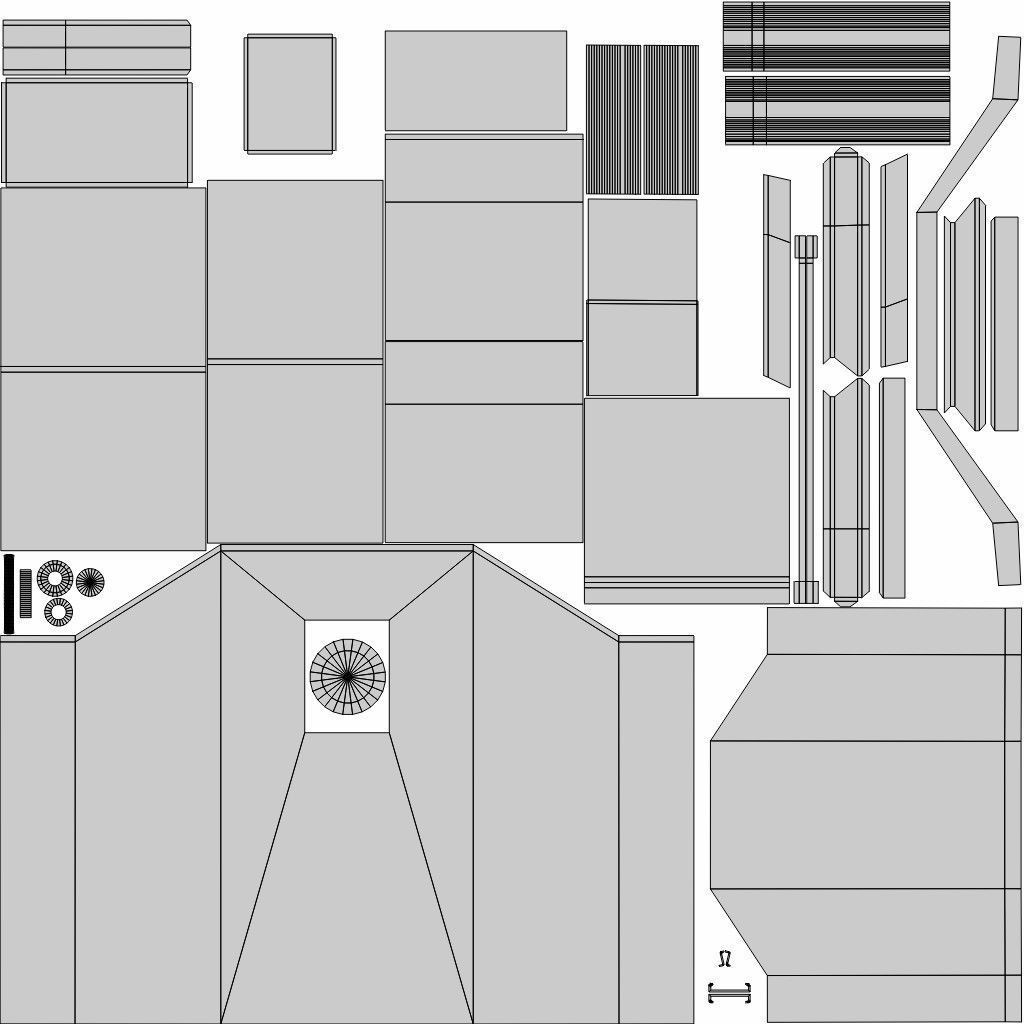 Lectern wooden Low-poly 3D model_11