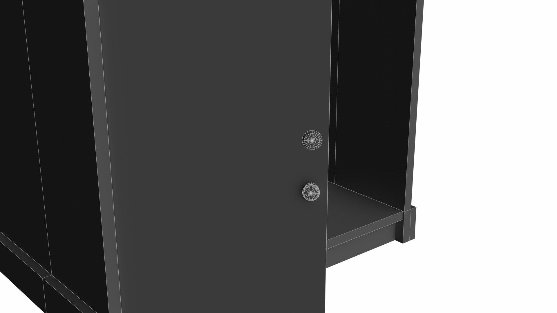 Lectern wooden Low-poly 3D model_15