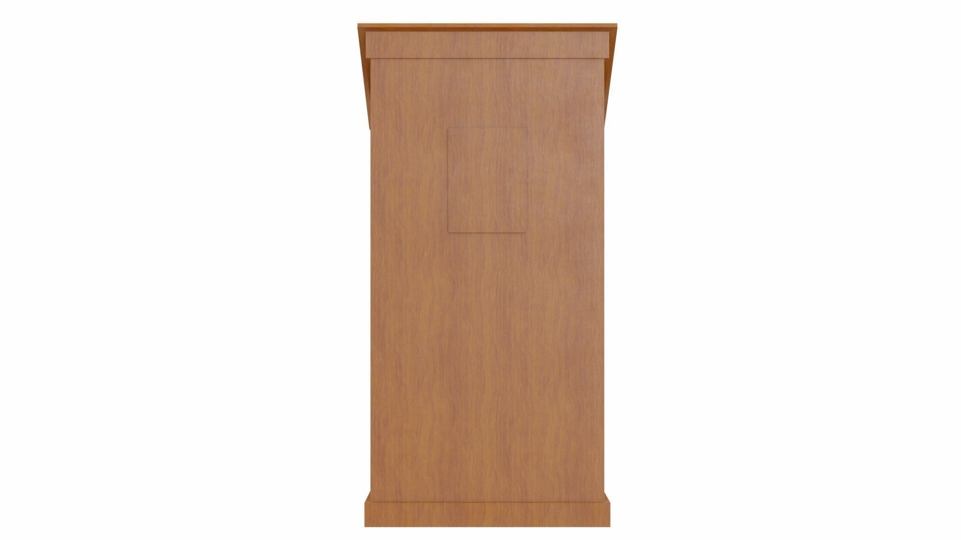 Lectern wooden Low-poly 3D model_10