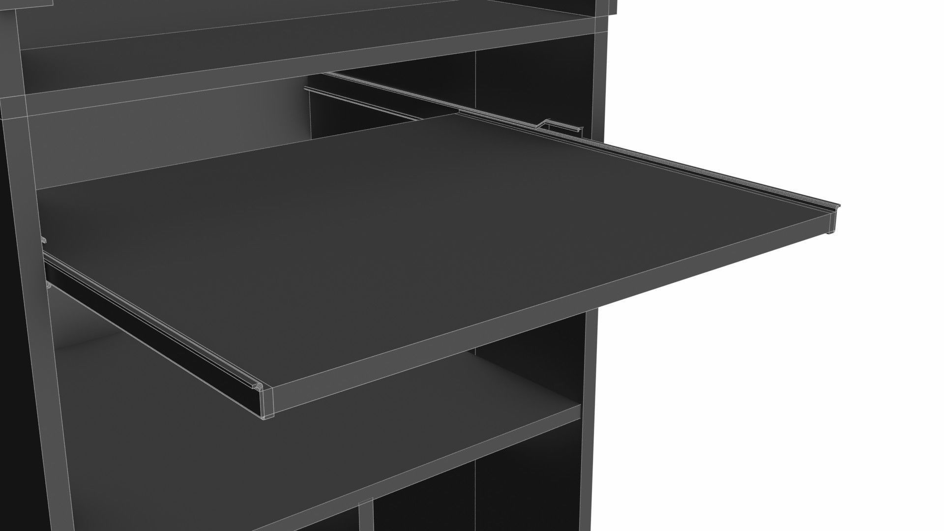 Lectern wooden Low-poly 3D model_14