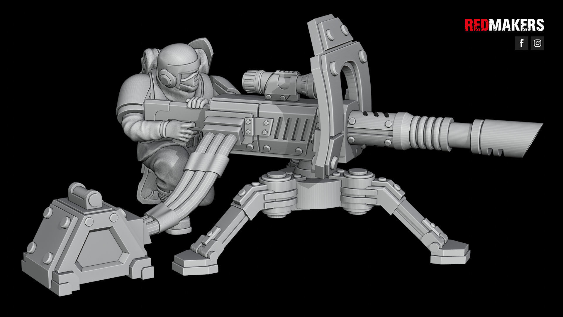 Alpha troops  - Heavy Support Squad of the Imperial Force 3D print model_27