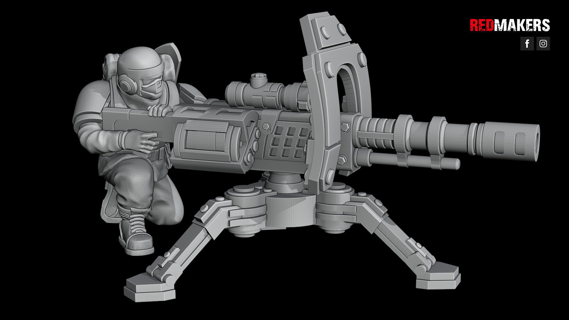 Alpha troops  - Heavy Support Squad of the Imperial Force 3D print model_24