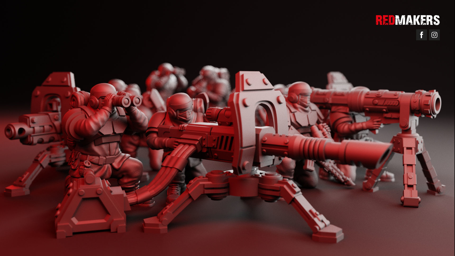 Alpha troops  - Heavy Support Squad of the Imperial Force 3D print model_3