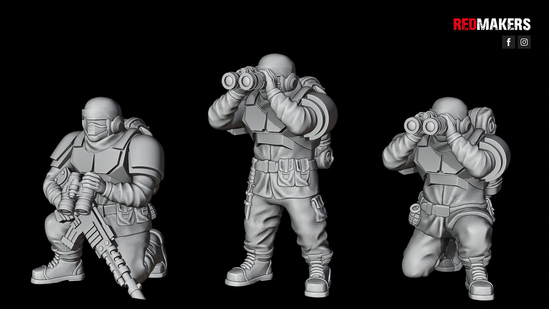 Alpha troops  - Heavy Support Squad of the Imperial Force 3D print model_36