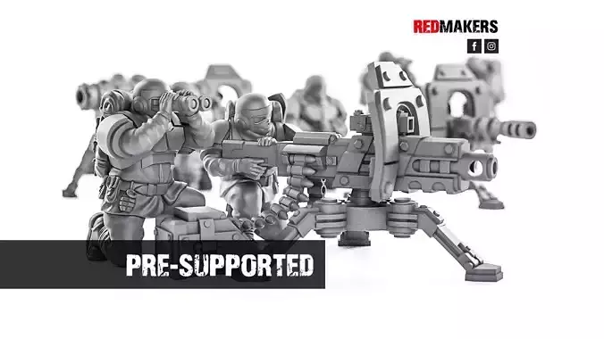 Alpha troops  - Heavy Support Squad of the Imperial Force 3D print model
