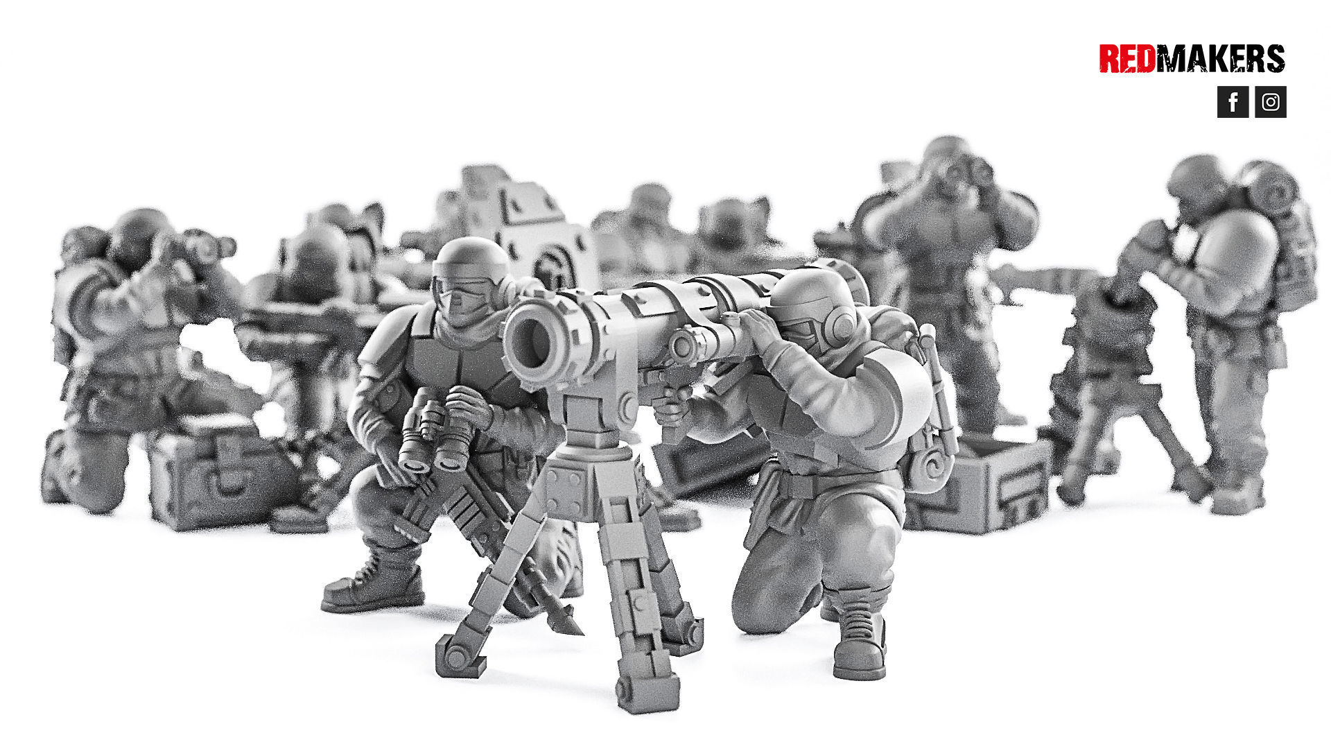Alpha troops  - Heavy Support Squad of the Imperial Force 3D print model_14